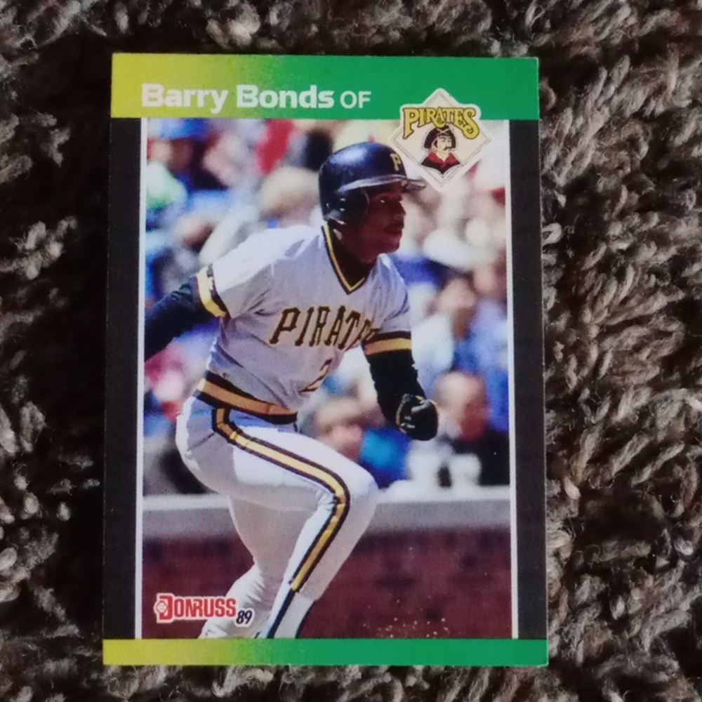 (set of 2) Barry Bonds Pirates Baseball Card